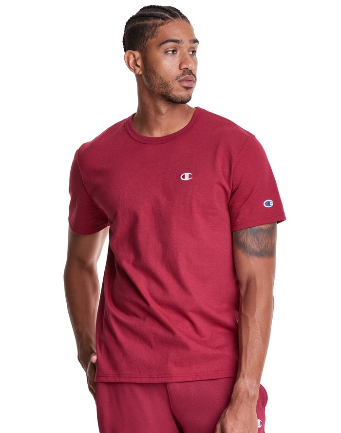 Camiseta Champion Hombre - Heritage C Logo ( Rojas ) 1862935-YK